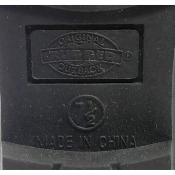 Original Rugged Outback Womens Ankle Boots Black Waterproof 7.5 Sherpa Grunge - Picture 13 of 13